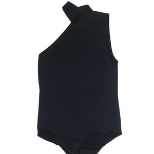 NWT Abercrombie & Fitch Black One Arm Bodysuit Small